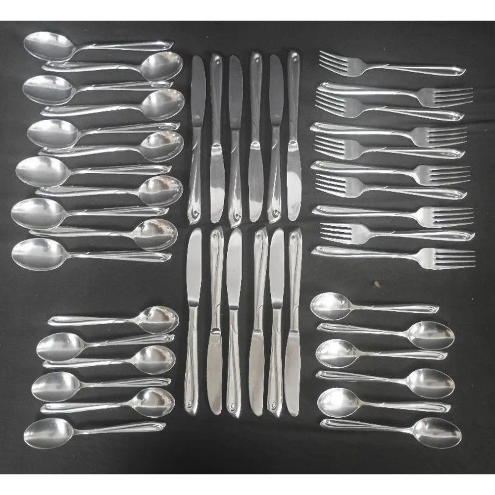 Nasco Lady Grace Stainless Steel Flatware 45pc Set placesettings Japan